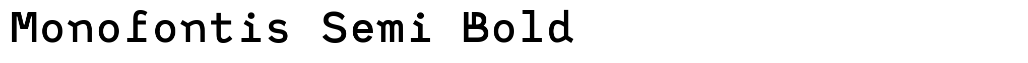 Monofontis Semi Bold image